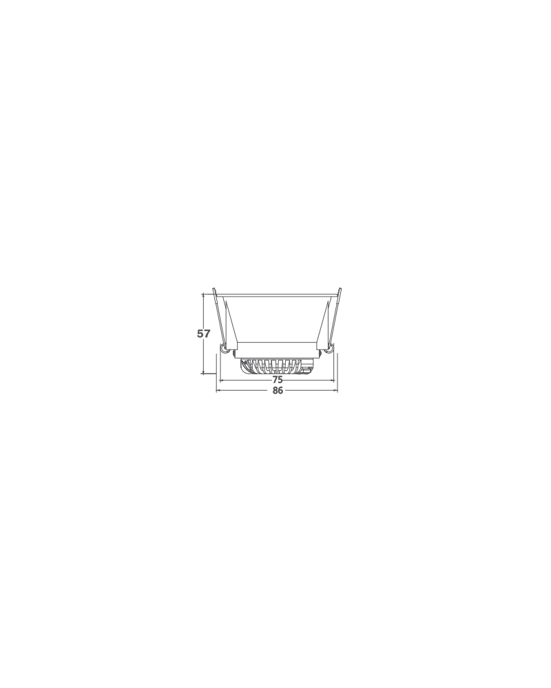 Recessesd Shape RECESSED LED LIGHT IMAX 3000K IP65 WHITE LIGHT PLAN 1503B